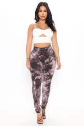 Soak It Up Tie Dye Skinny Jeans - Black/Pink Ins Street
